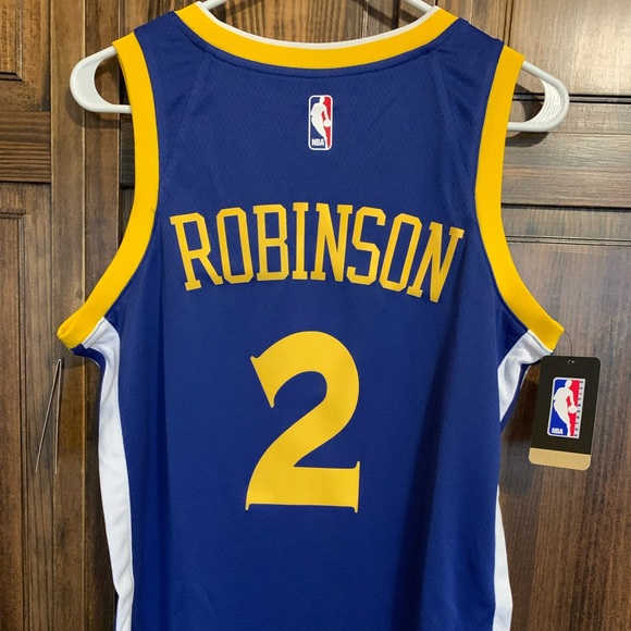 SOLD NWT Nike Nate Robinson Golden State Warriors #2 Blue NBA Swingman Jersey 40 - Picture 6 of 7